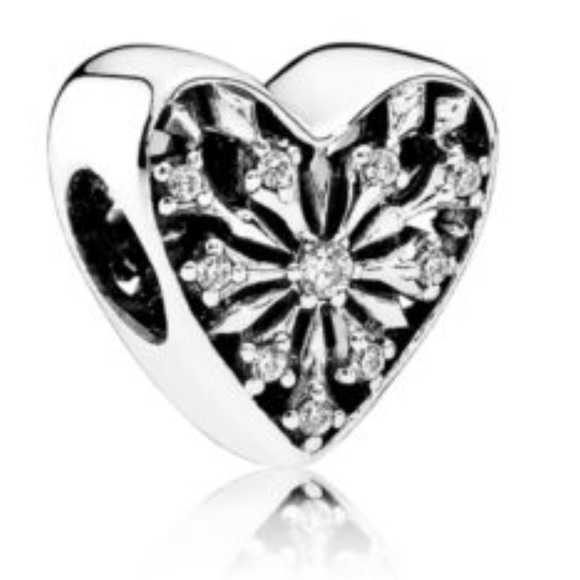 Pandora Jewelry - PANDORA Snowflake Heart Charm